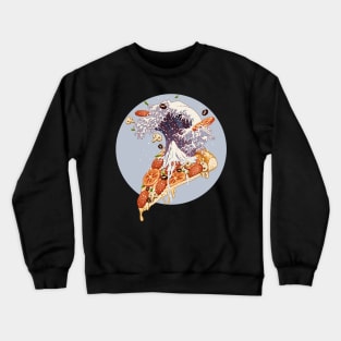 kanagawa pizza Crewneck Sweatshirt